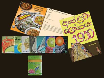 Some of the books written by Beeta Rajapaksha